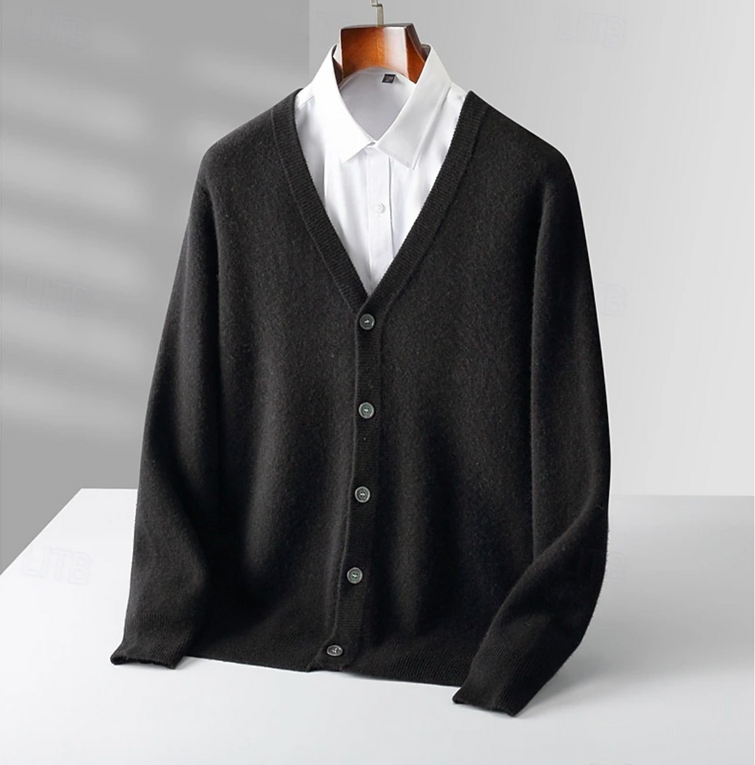 Klassiek | Diepe V-hals, knoopsluiting, comfortabele fit vest 1