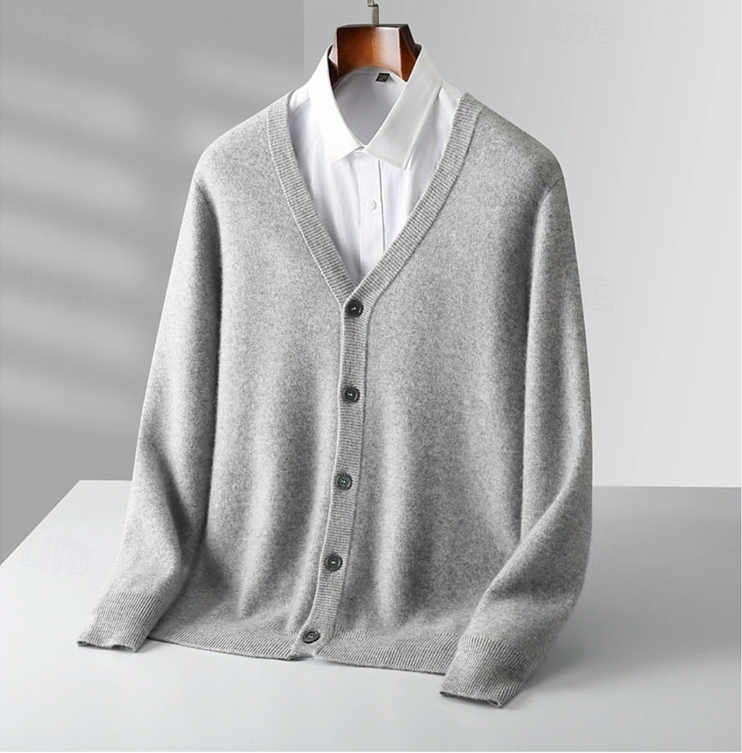 Klassiek | Diepe V-hals, knoopsluiting, comfortabele fit vest 2