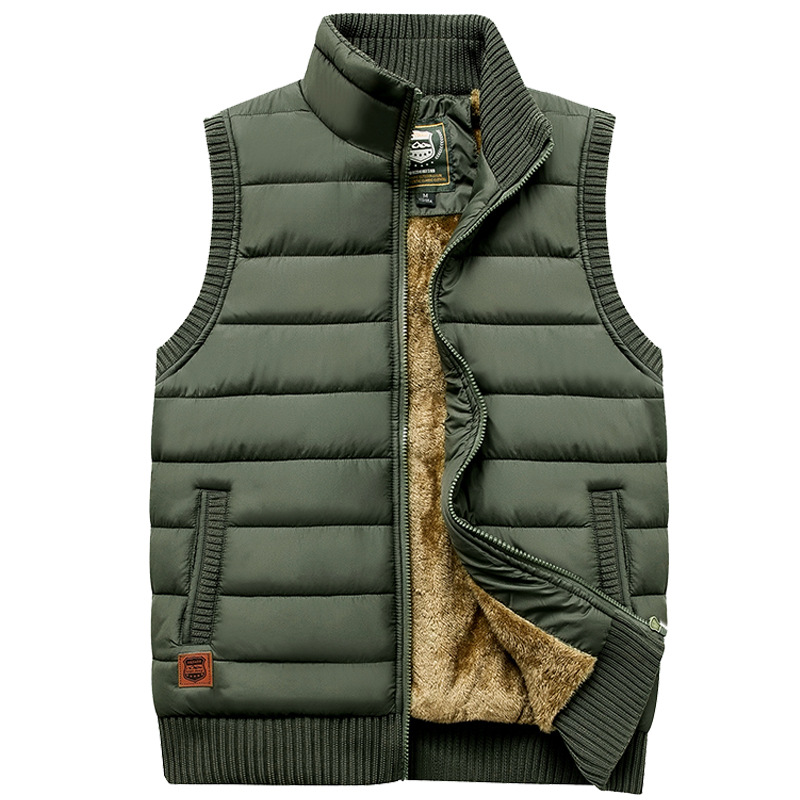 Levi | Mouwloos fleece vest met stand-up kraag 0
