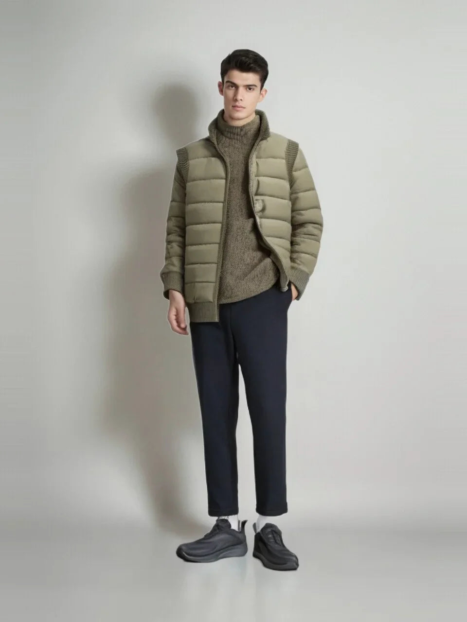 Levi | Mouwloos fleece vest met stand-up kraag 1