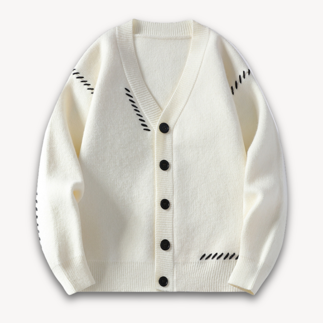 Loravelle | Zachte wolmix cardigan met knoopfront 4