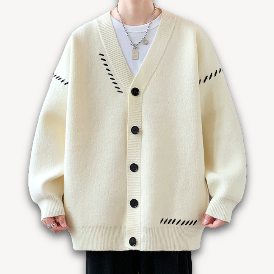 Loravelle | Zachte wolmix cardigan met knoopfront 5