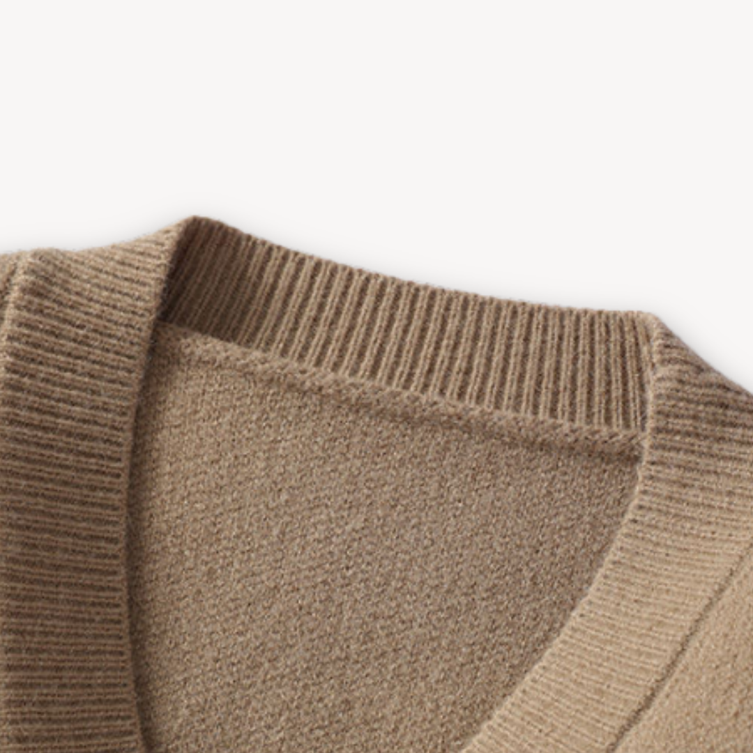 Loravelle | Zachte wolmix cardigan met knoopfront 8