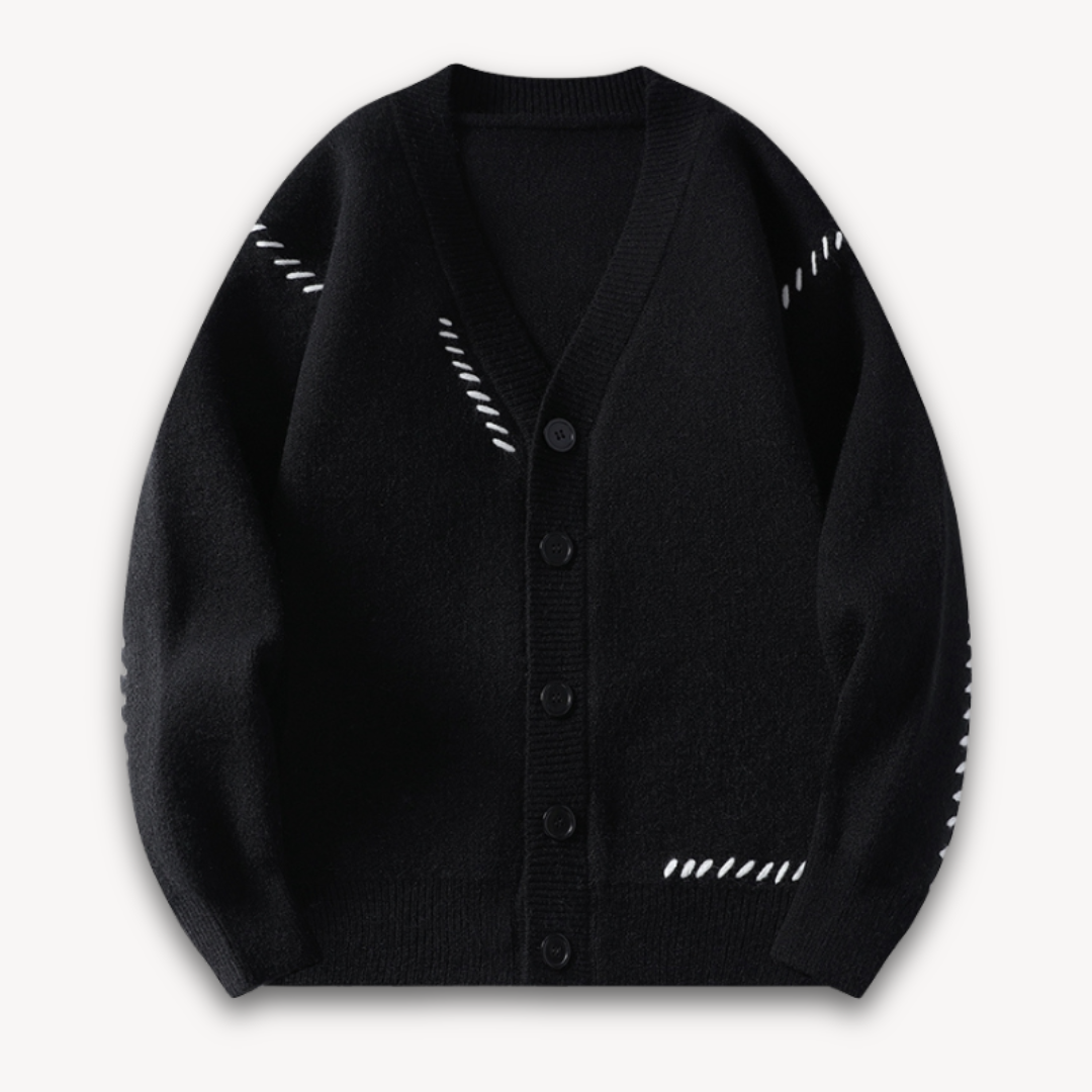 Loravelle | Zachte wolmix gebreid vest met knoopsluiting 3