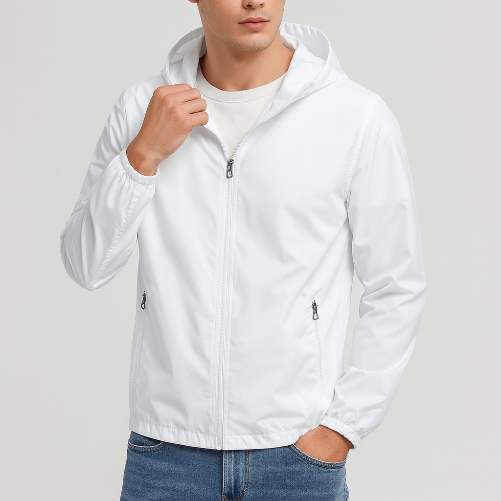 LuxeoutFit | Lichtgewicht windbreker met capuchon 0