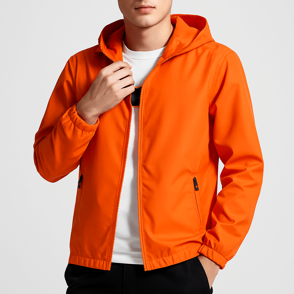 LuxeoutFit | Lichtgewicht windbreker met capuchon 1