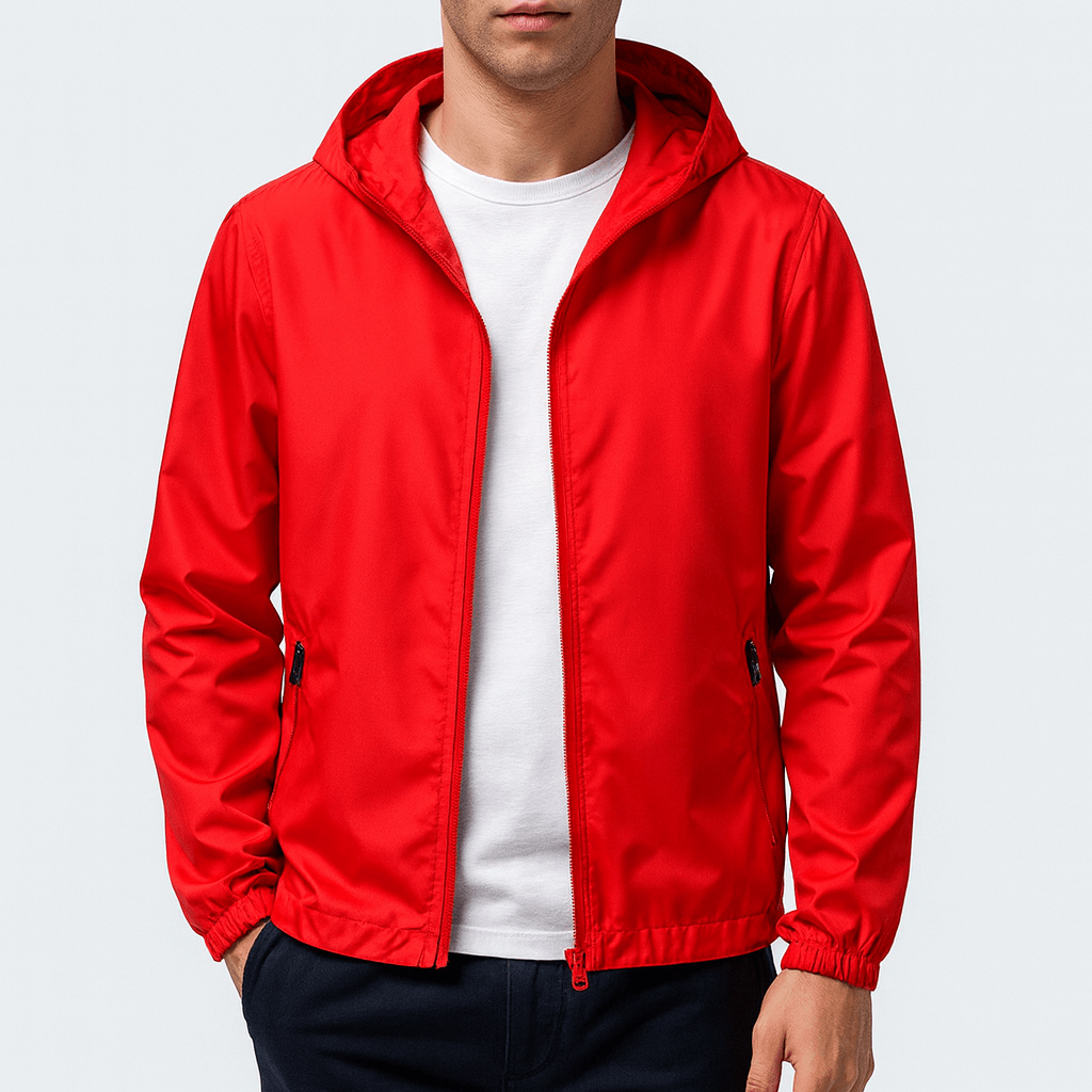 LuxeoutFit | Lichtgewicht windbreker met capuchon 2