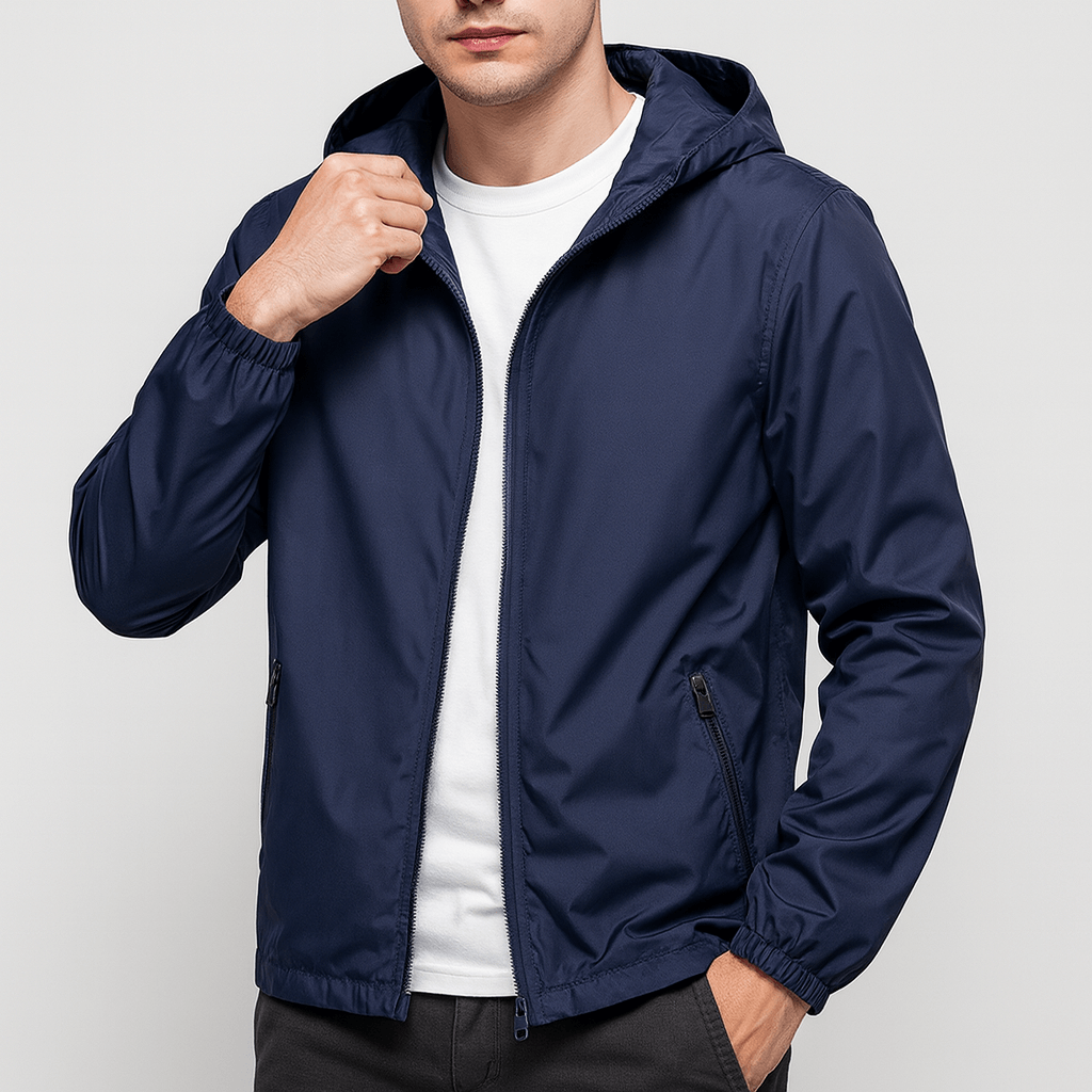 LuxeoutFit | Lichtgewicht windbreker met capuchon 8