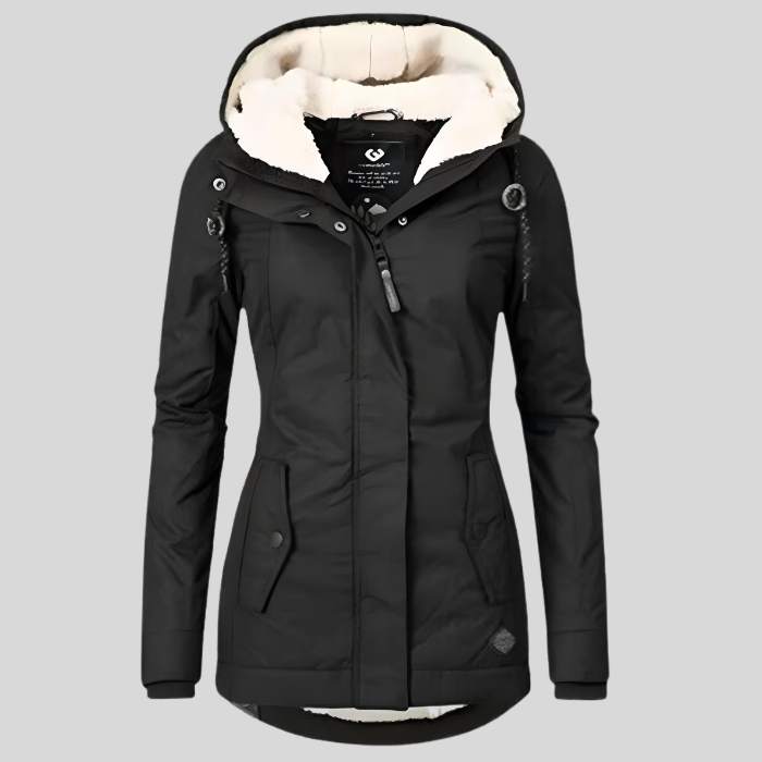 Lange, geïsoleerde waterdichte jas – Stijlvolle winterjas voor dames