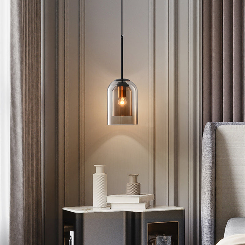 MICA | Mid-eeuwse hanglamp met dubbel glas 2