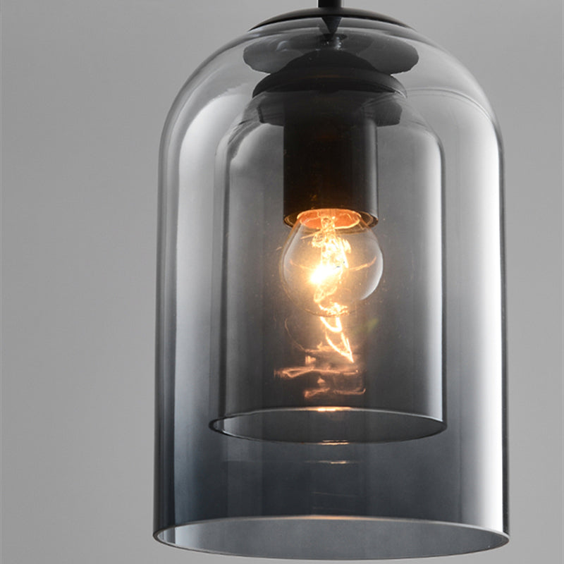 MICA | Mid-eeuwse hanglamp met dubbel glas 7