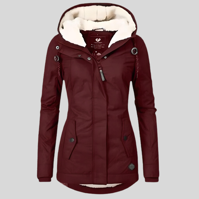 Lange, geïsoleerde waterdichte jas – Stijlvolle winterjas voor dames