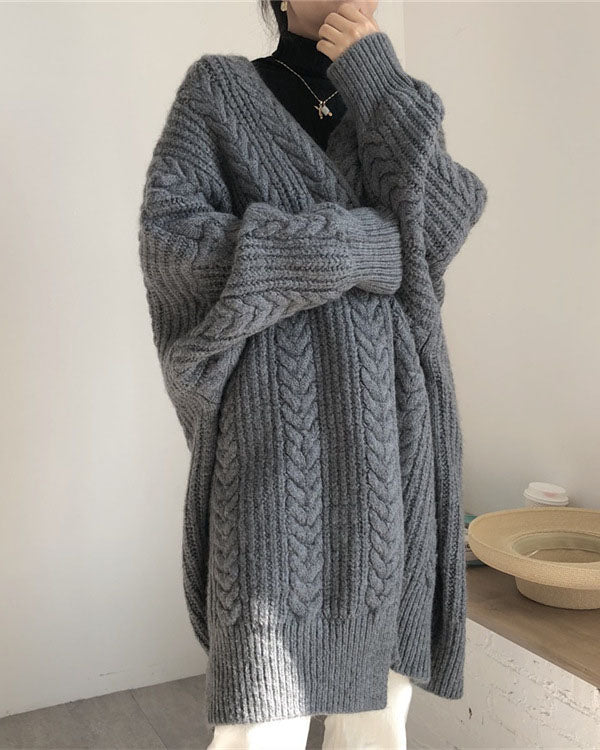 Isla - Stijlvol en Warm Gebreid Lang Vest voor Dames