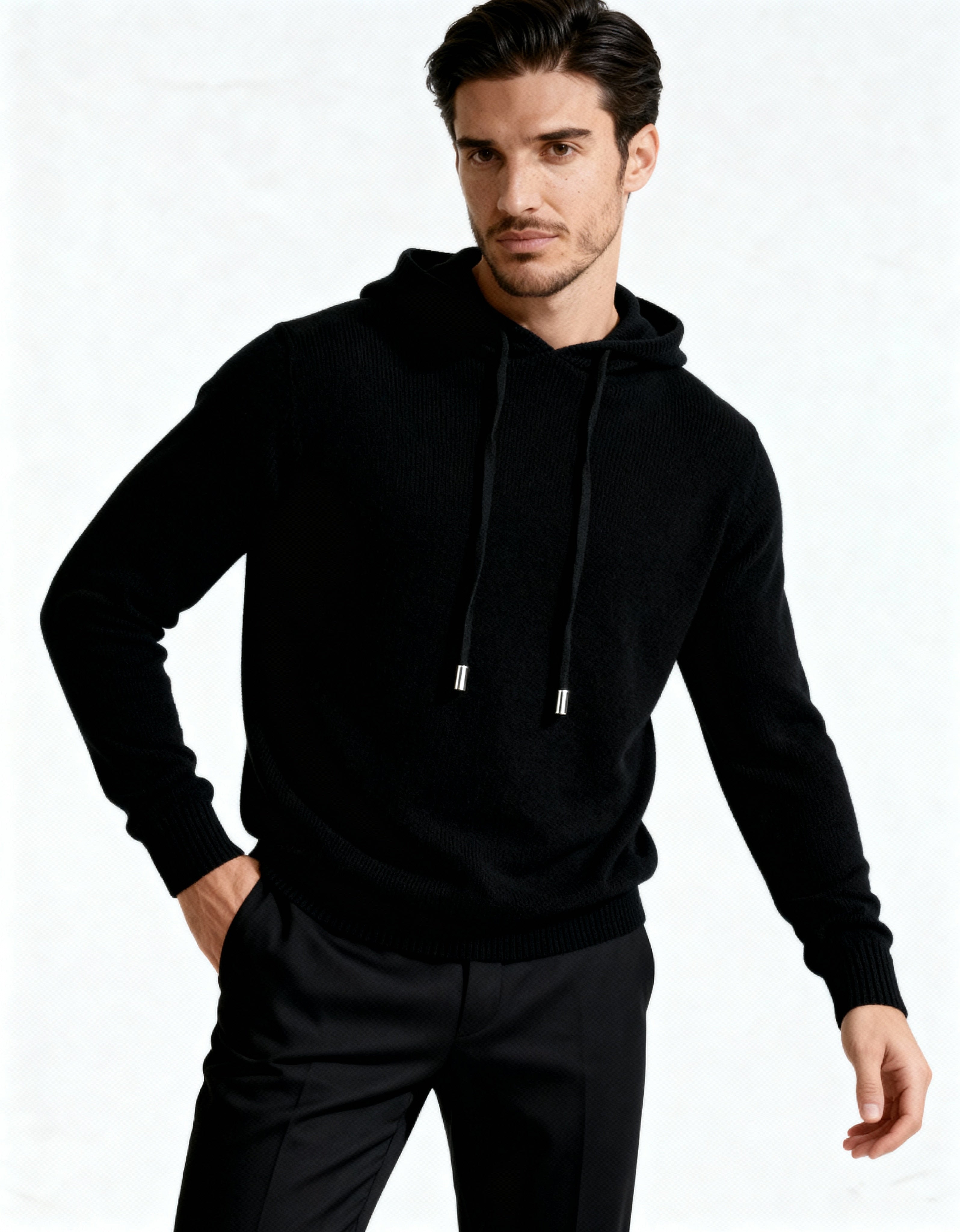 Onbekend | Lichtgewicht gebreide hoodie 3