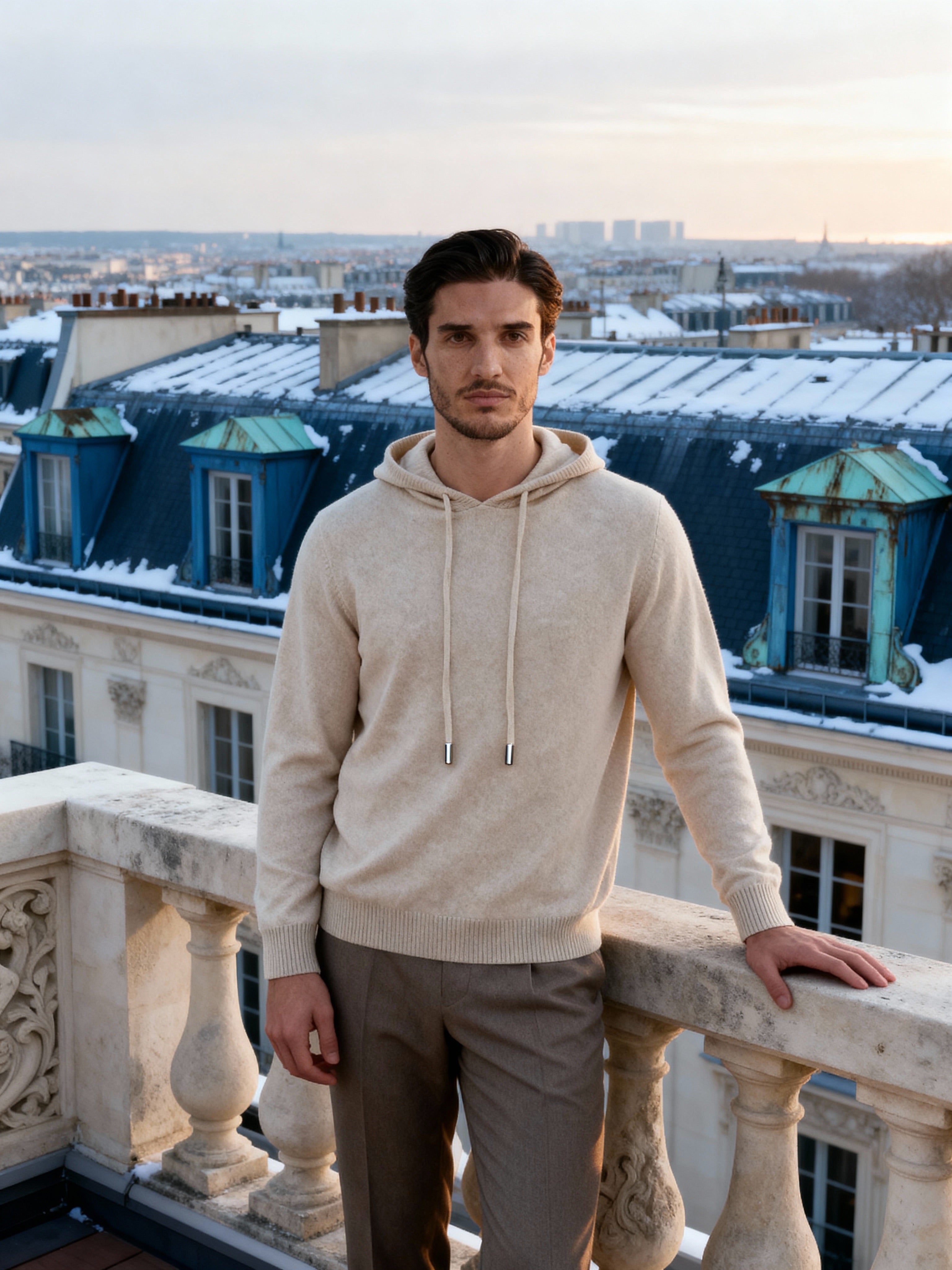 Onbekend | Lichtgewicht gebreide hoodie 7