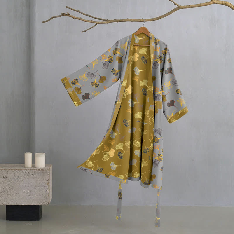 Ownkoti | Ginkgo Biloba katoen kimono-jas 12
