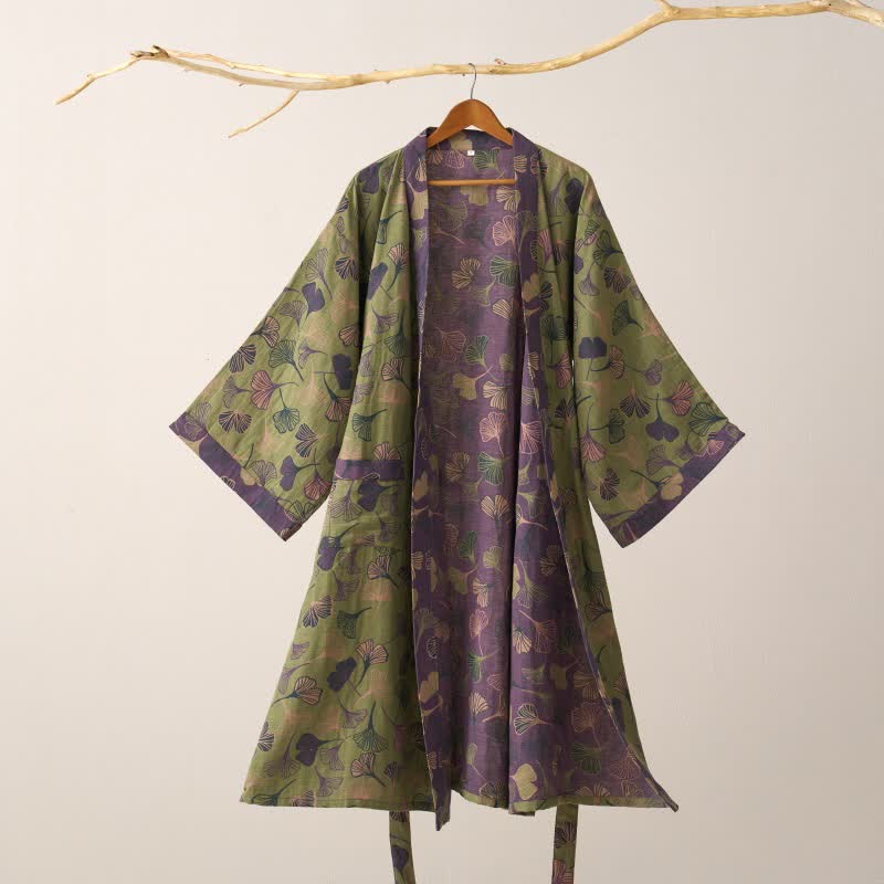 Ownkoti | Ginkgo Biloba katoen kimono-jas 15
