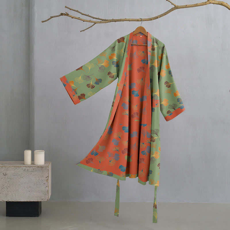 Ownkoti | Ginkgo Biloba katoen kimono-jas 16