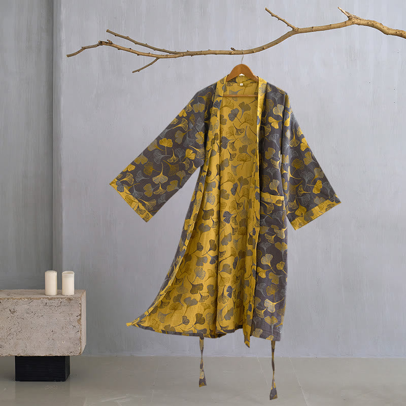 Ownkoti | Ginkgo Biloba katoen kimono-jas 20