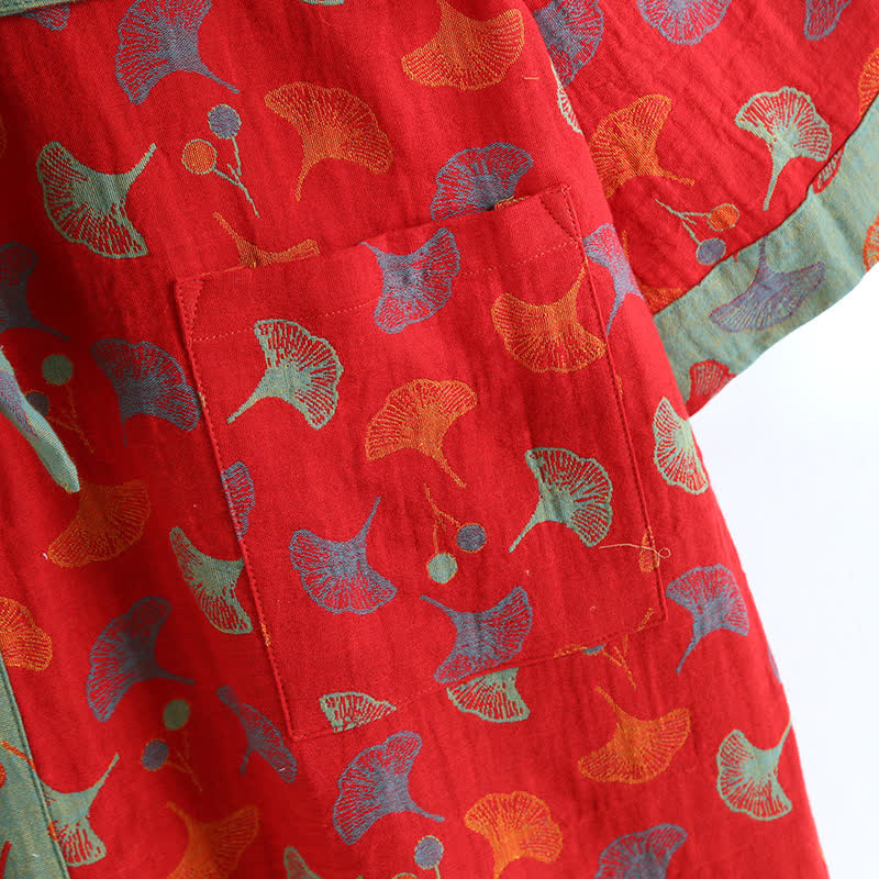 Ownkoti | Tweekleurige katoenen kimono-jas 7