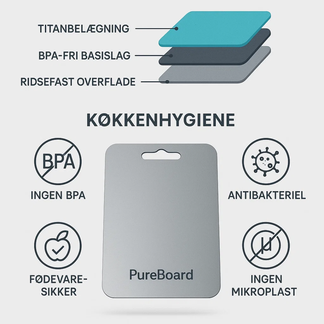 PuurBoard | Titanium snijplank met antislipontwerp 4