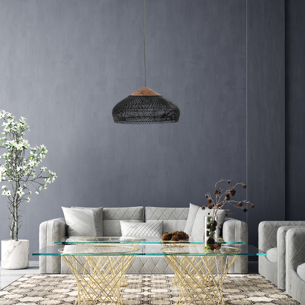 Retro Boheemse | Handgeweven rattan hanglamp 1