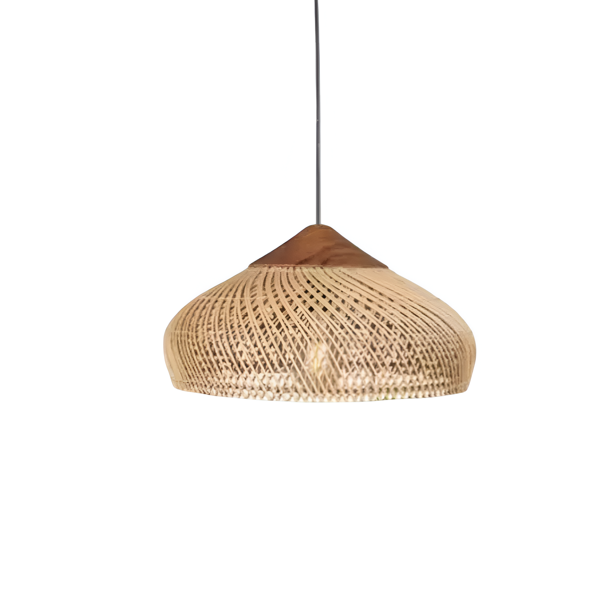 Retro Boheemse | Handgeweven rattan hanglamp 9