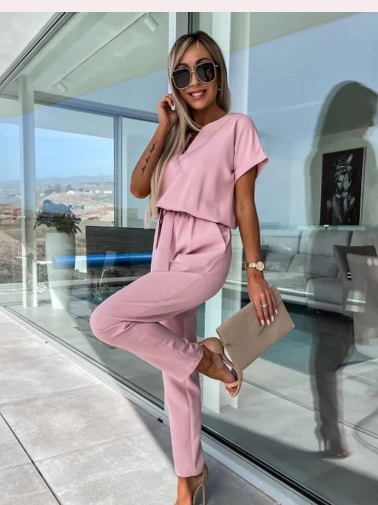 Sophie Jumpsuit - Wijde-Pijpen Zomer Jumpsuit