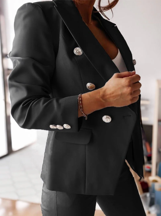 Elegante, gecoördineerde set van twee stukken – chique luxe-ensemble voor dames
