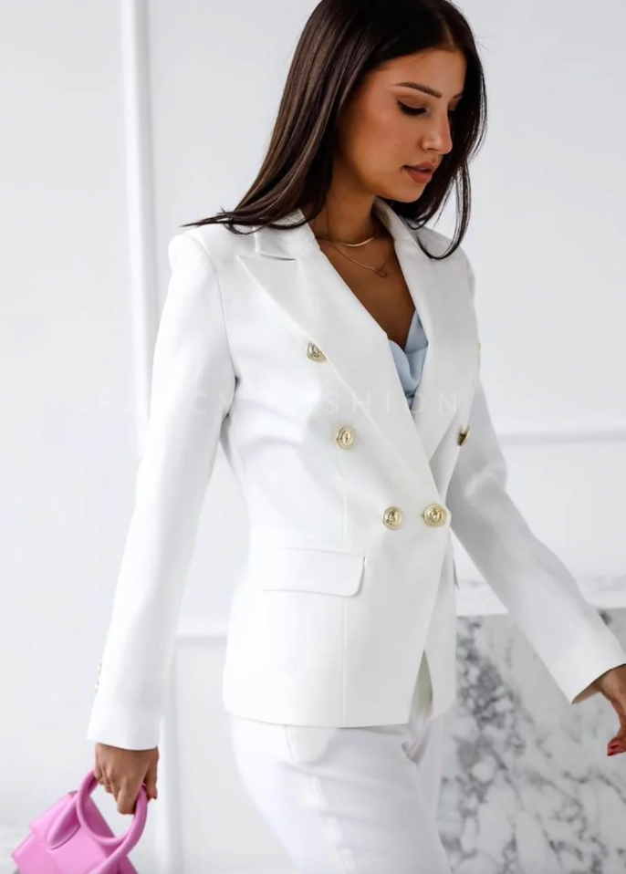 Elegante, gecoördineerde set van twee stukken – chique luxe-ensemble voor dames