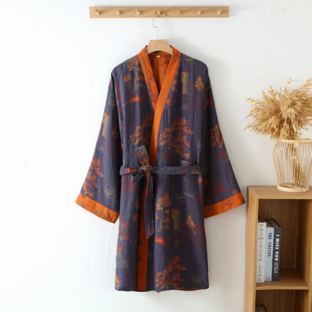 SereneCotton | Ademend katoenen kimono badjas 0