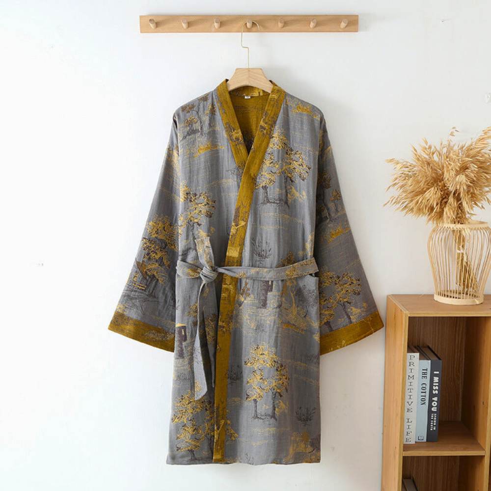 SereneCotton | Ademend katoenen kimono badjas 2