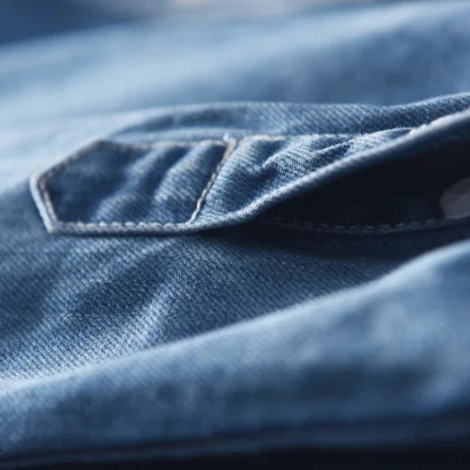 Stockman | Robuust denim shirt met knopen 7
