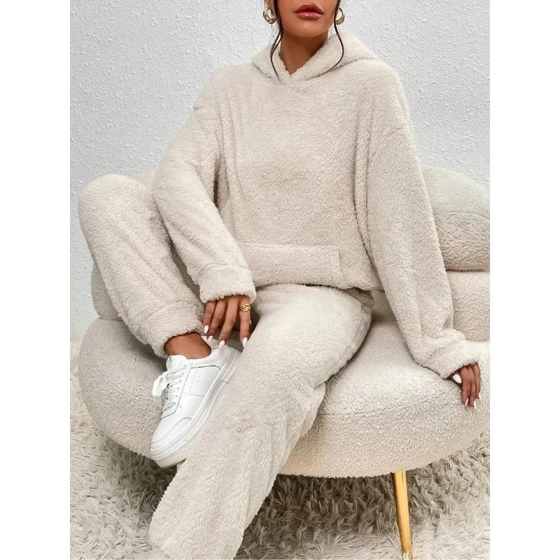 Sofie - Teddy Warme Hoodie Trui en Joggingbroek