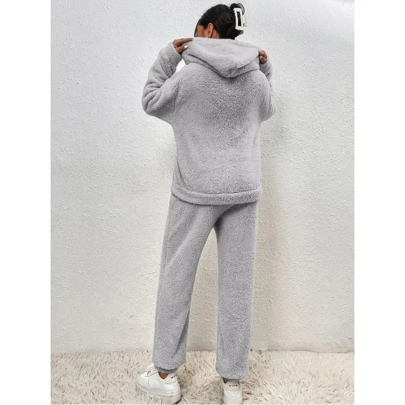 Sofie - Teddy Warme Hoodie Trui en Joggingbroek