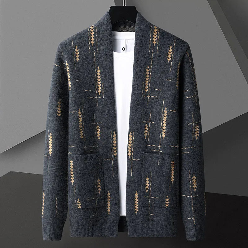 Vendici | Gebreide cardigan met erfgoedprint 2
