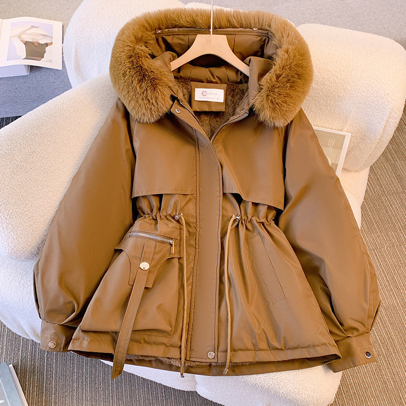 Sophia - Luxe Winterjas met Imitatie Bontkraag