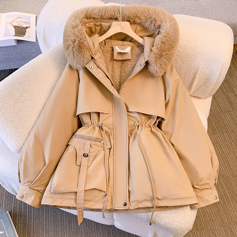 Sophia - Luxe Winterjas met Imitatie Bontkraag