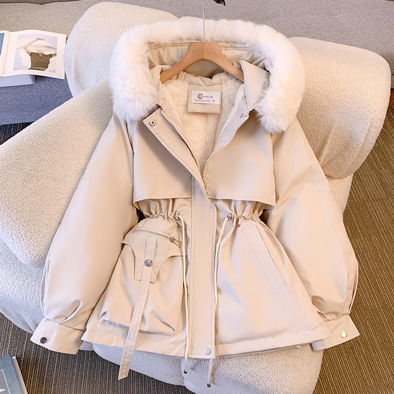 Sophia - Luxe Winterjas met Imitatie Bontkraag