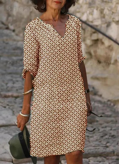 Sophia Jurk - Luchtige Zomerjurk met print