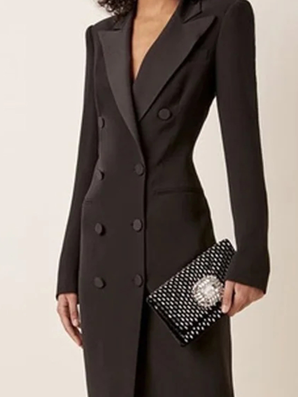 Layla - Stijlvolle Lange Blazer Jurk voor Dames