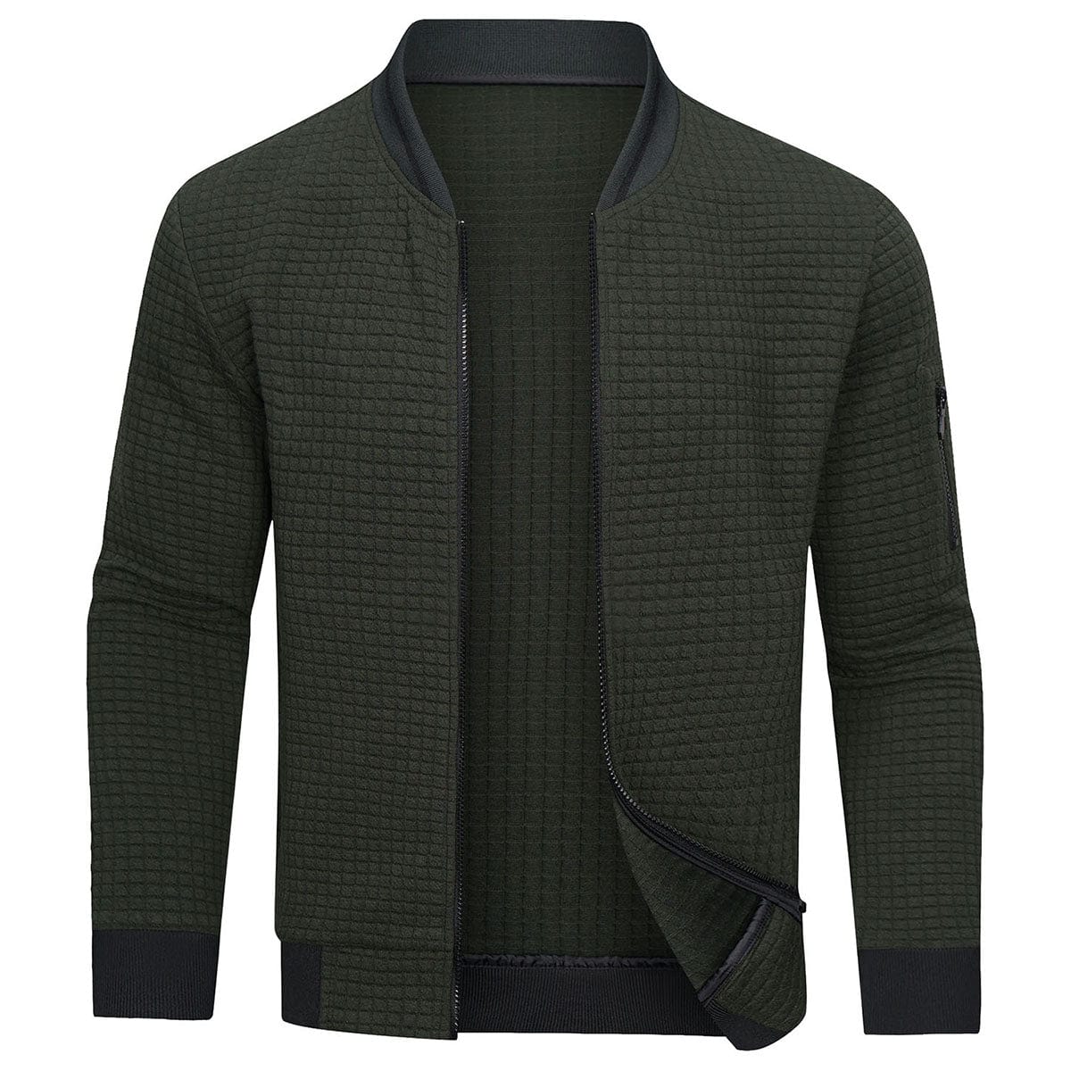 Victoria Mae | Bomberjack met textuur en rits