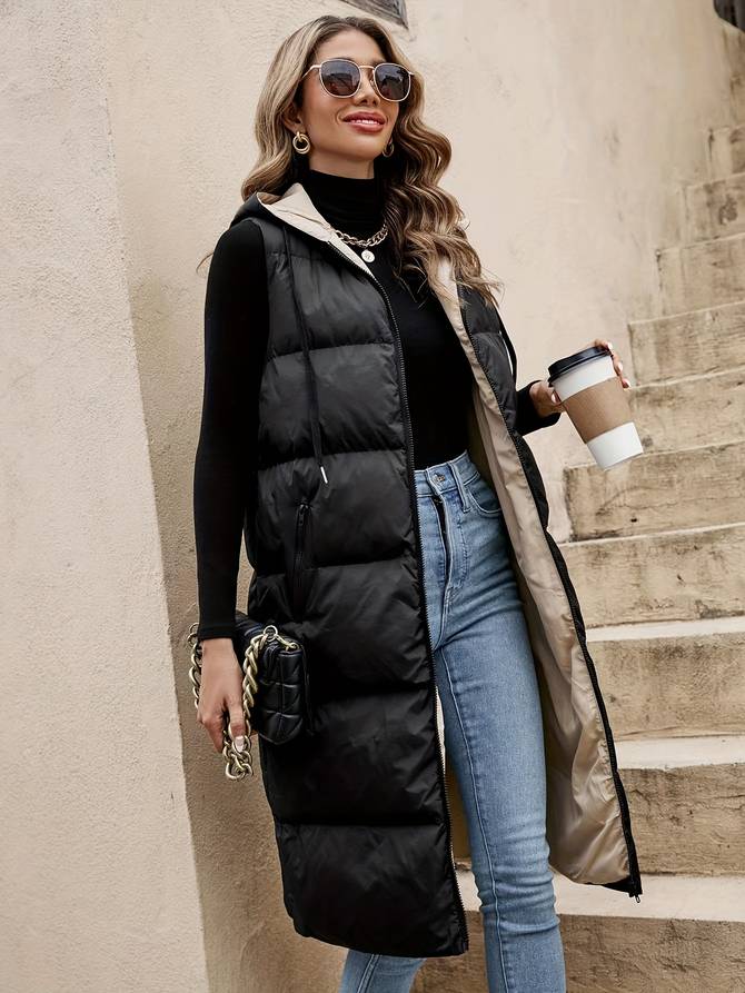 Stella - Stijlvolle Lange Bodywarmer voor Dames