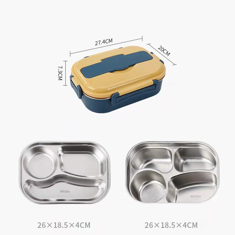 Geïsoleerde roestvrijstalen lunchbox – Lekvrije ThermoBox met kliksluiting