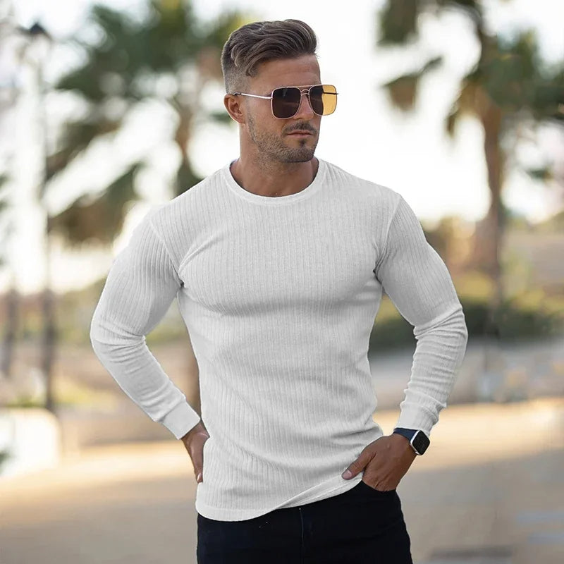 Strak en ademend, nauwsluitend coltrui-shirt – onmisbaar voor heren