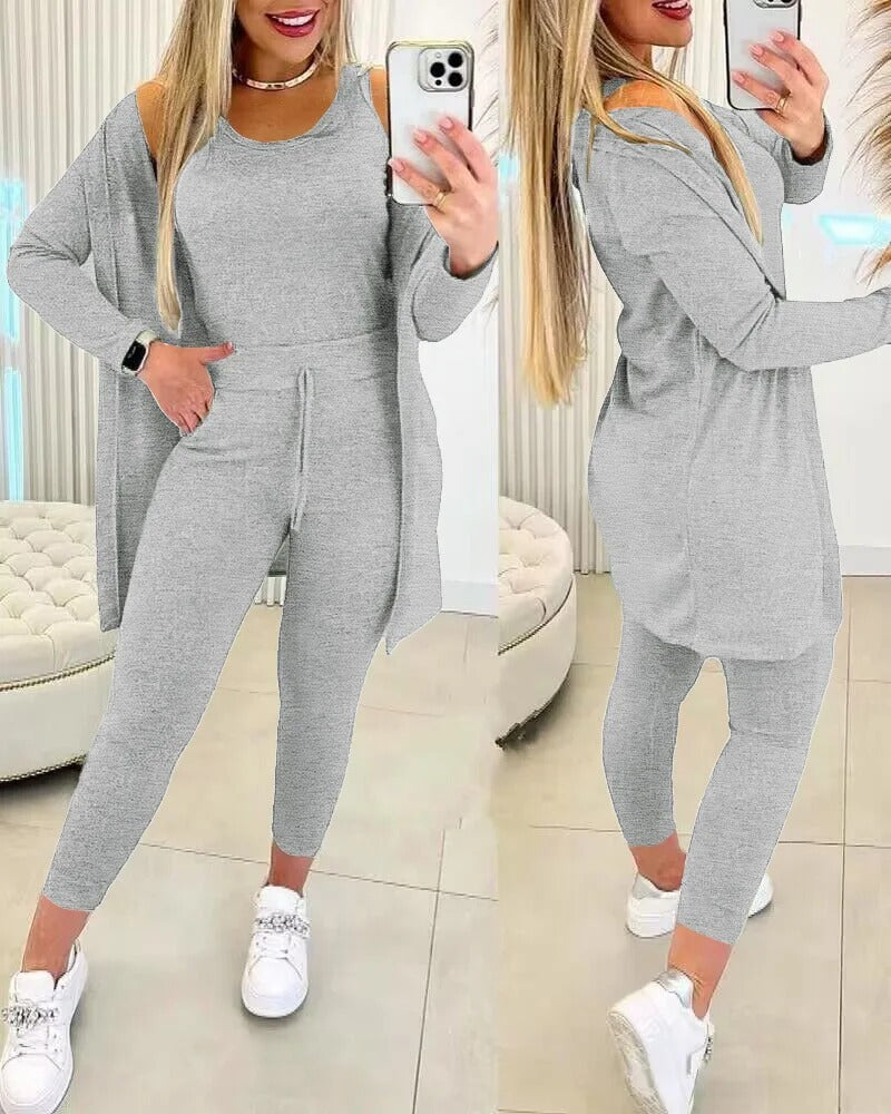 Liza - Comfortabel 3-Delige Trainingspak Lounge Set voor Dames