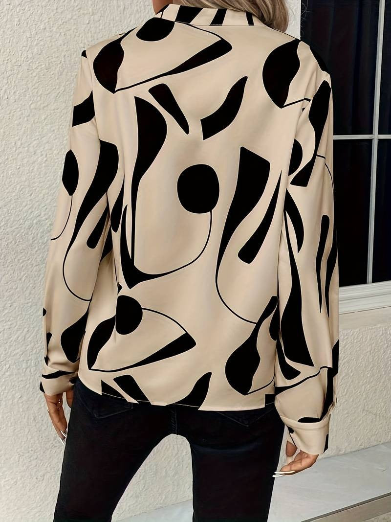 Sofia - Stijlvolle en Klassieke Blouse met V-Hals voor Dames