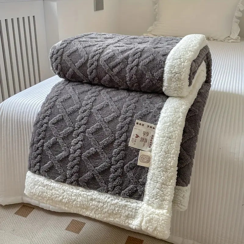 Omkeerbare Sherpa Fleece Deken – Gezellige Lichtgewicht Luxe Deken
