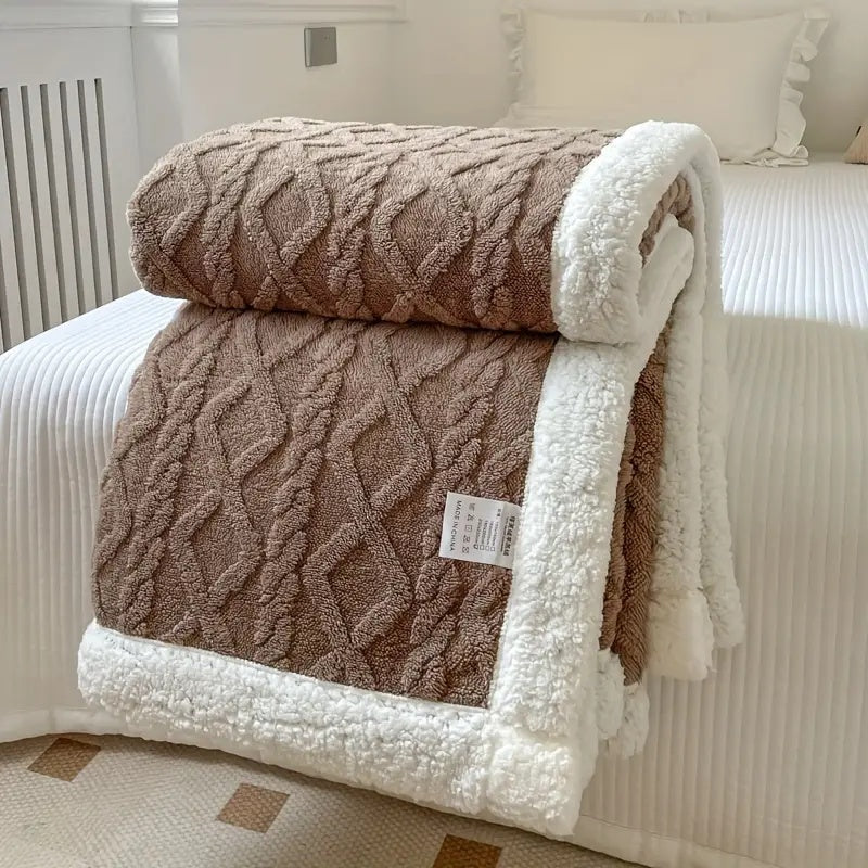 Omkeerbare Sherpa Fleece Deken – Gezellige Lichtgewicht Luxe Deken