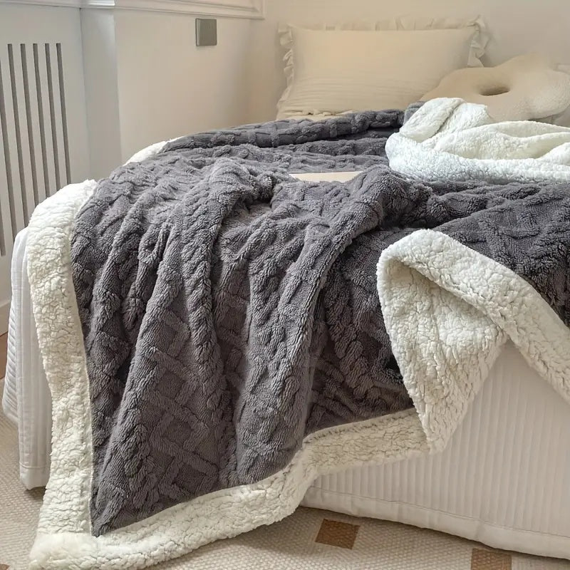 Omkeerbare Sherpa Fleece Deken – Gezellige Lichtgewicht Luxe Deken